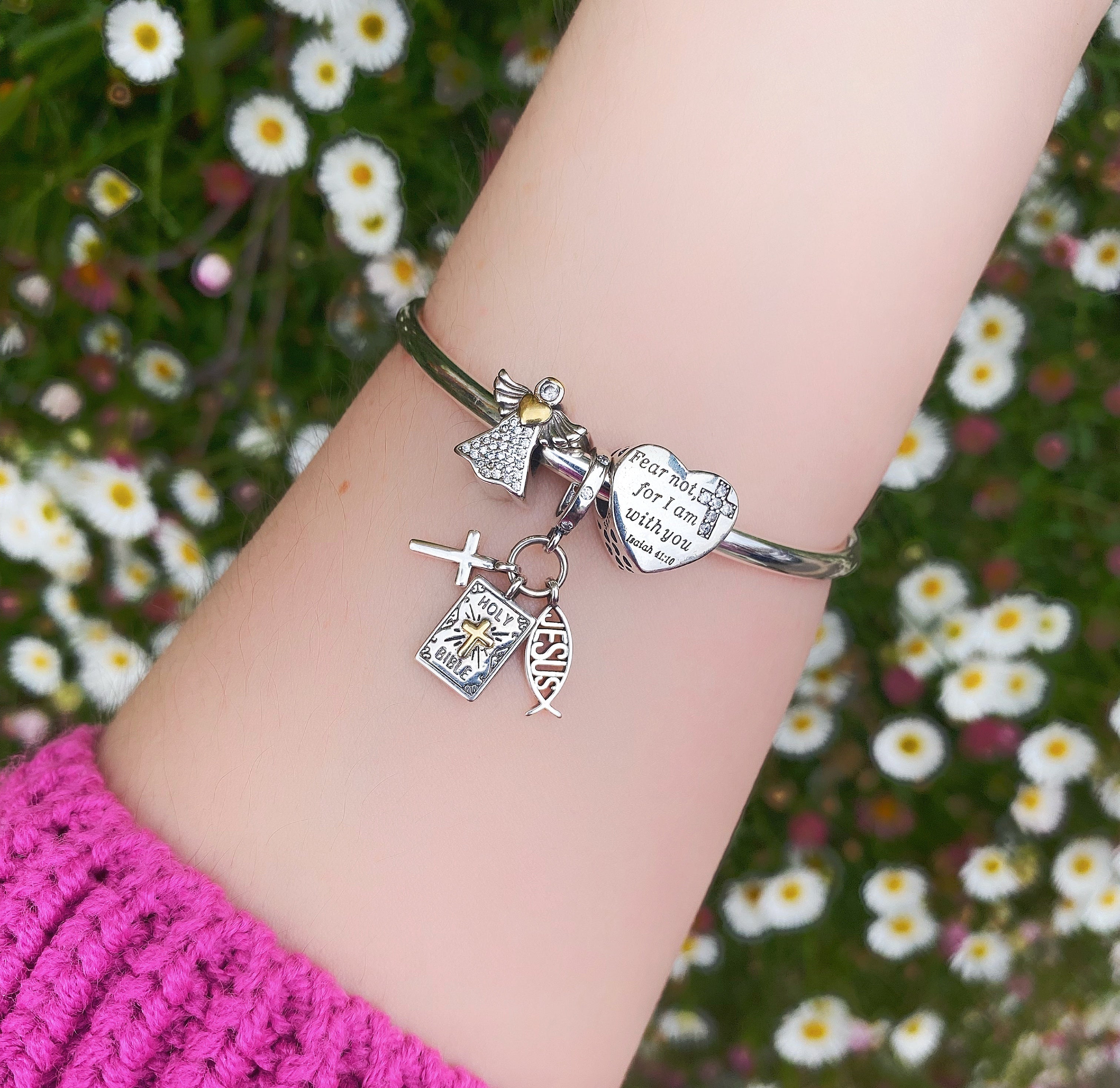 "Faith Trio" Sterling Silver Charm
